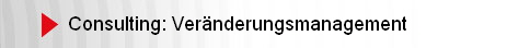 Consulting: Vernderungsmanagement